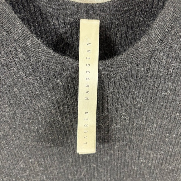 Lauren Manoogian Rib Tank Dress Black Melange NWT 1 Small - Picture 5 of 7